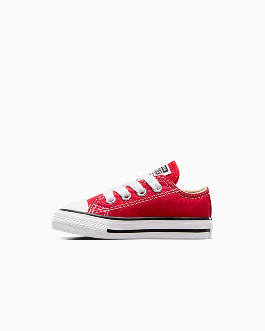 Tenis Converse Chuck Taylor All Star Classicos Cano Baixo Menina Vermelhas | PT Y0T1574